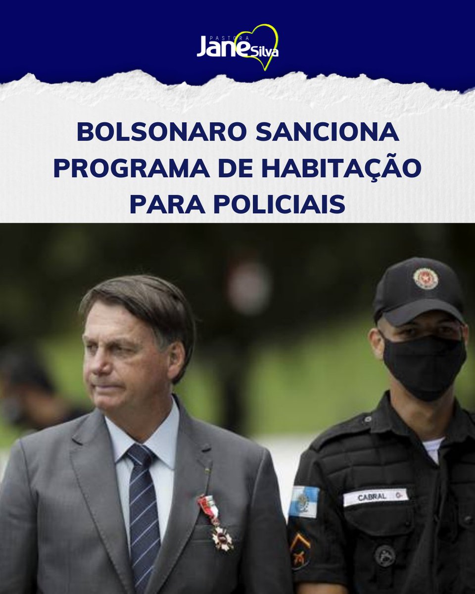 janesilvaminas's tweet image. O Presidente Jair Bolsonaro sancionou nesta terça (15) um programa habitacional para funcionários da segurança pública, com o uso de recursos do FNSP (Fundo Nacional de Segurança Pública). 
#segurançapublica #programahabitacional #jairbolsonaro #pastorajanesilvaminasgerais