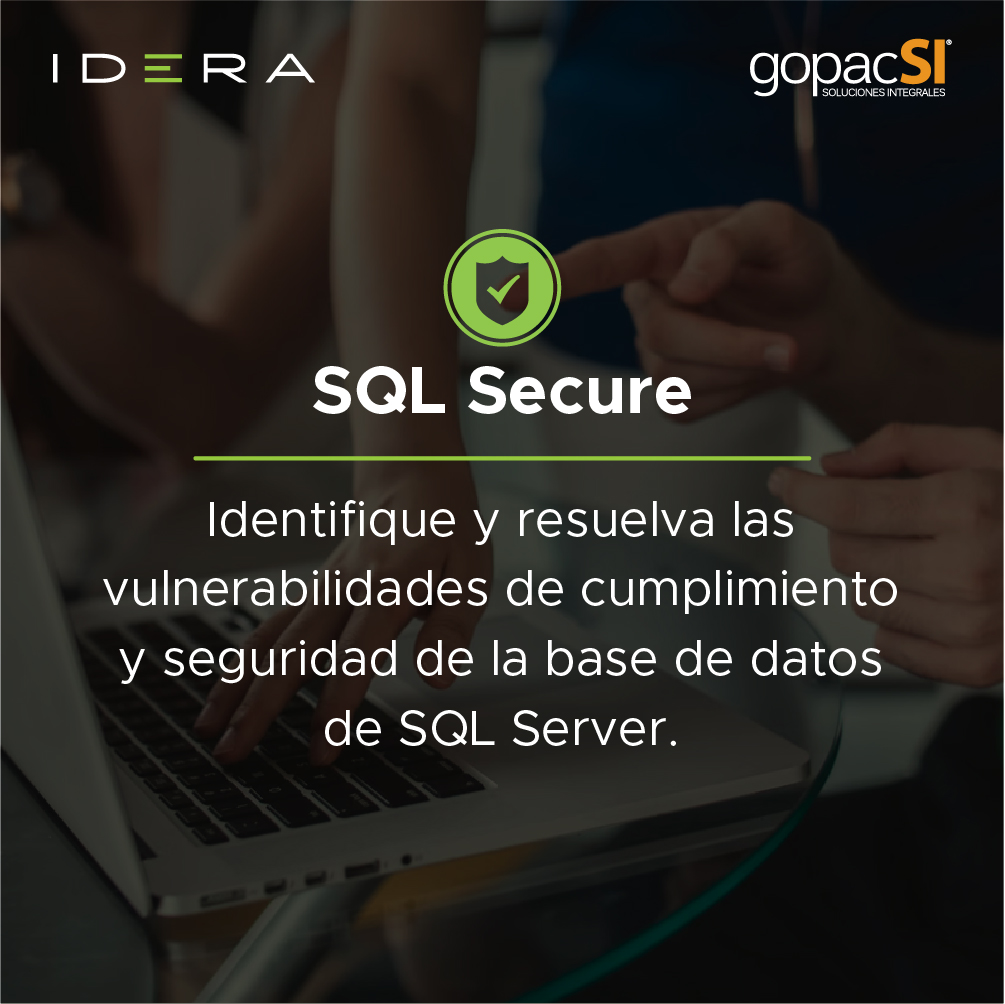 gopacsi's tweet image. Analiza, audita e identifica vulnerabilidades de políticas de seguridad complicadas con #SQLSecure. 

¡Obtén una asesoría gratuita sobre esta herramienta! Contáctanos a ventas@gopac.mx o al 33 3880 9500

#GopacSI distribuidor autorizado IDERA en México
gopac.mx/sql-secure/
