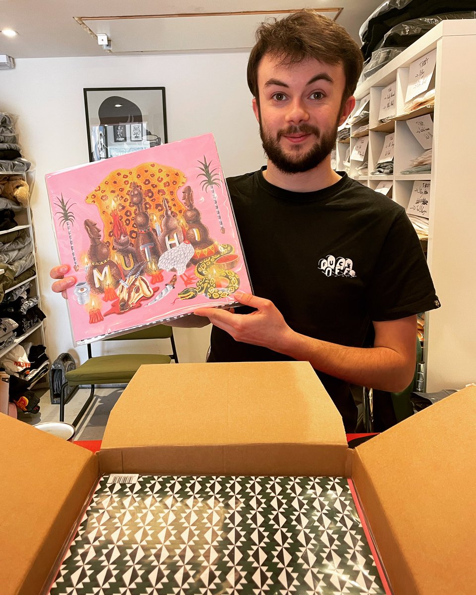 The sun shines upon us as MUTHI vinyl arrives in the young &amp; able hands of Steven the Dependable of <a href="/DudesFactory/">The Dudes</a>. March on down there if you’re in London, or click the link in bio to instruct the digital deities to dispatch a copy to your door via <a href="/dirtymelodyrec/">dirty melody</a>