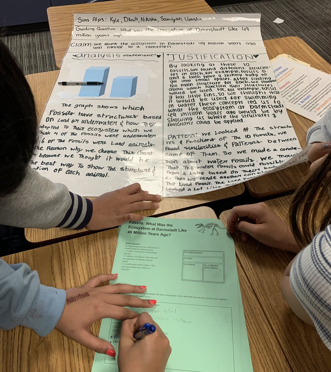 TollingerT's tweet image. Awesome argumentation session today! Our 5th graders gave strong feedback, asked clarifying questions, and respectfully shared glows and grows! So proud of them! 🤩 @JEFlemmer @mcleodl @RiddleElem @friscoisd #FISDElemSci #ADI