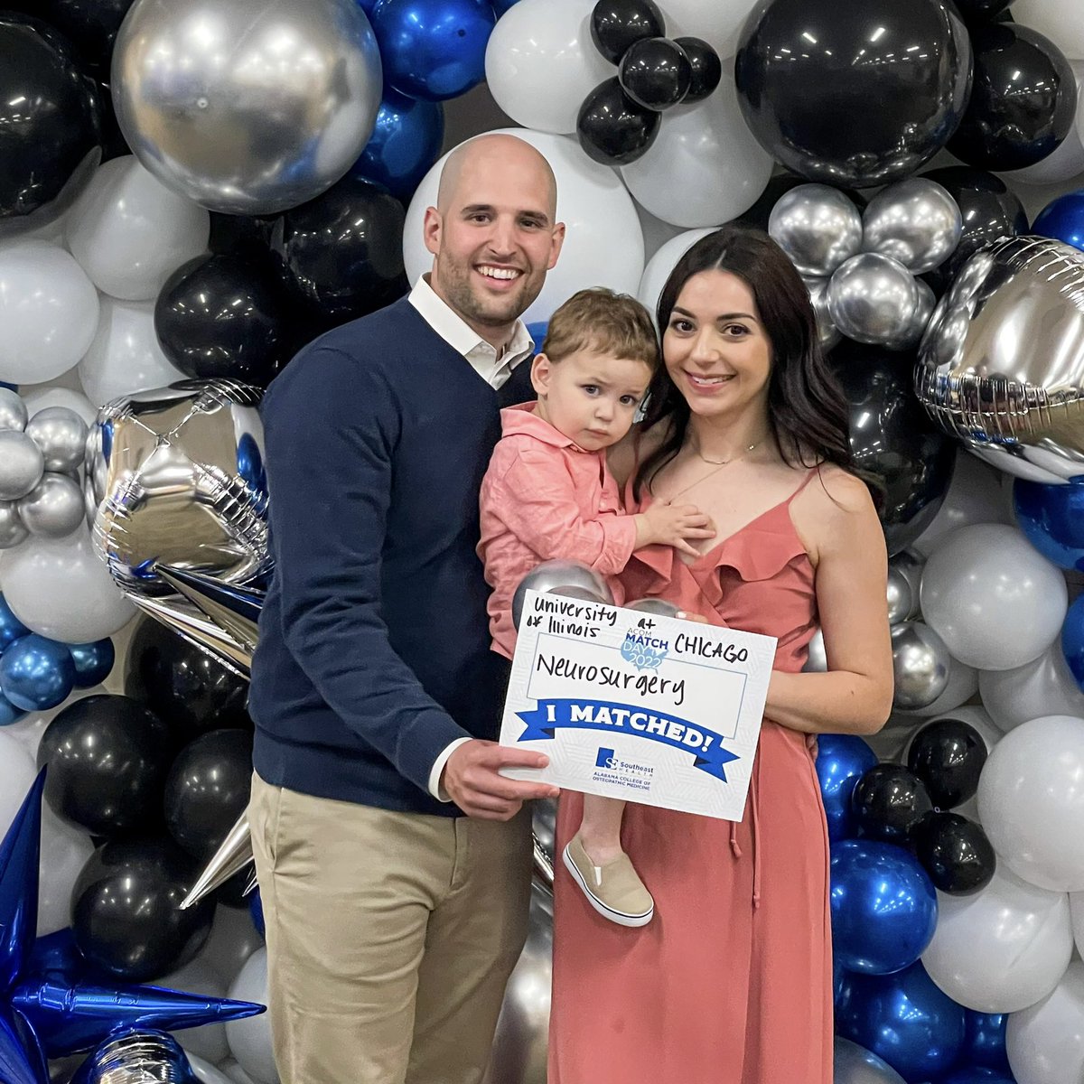 DarioMarotta_'s tweet photo. We’re going home!!! We matched #neurosurgery at University of Illinois at Chicago. Special thank you to Sarah, my wife and rock, and the entire village it took to raise me. #Match2022  @NeurosurgeryUic https://t.co/5VPd7OQruS