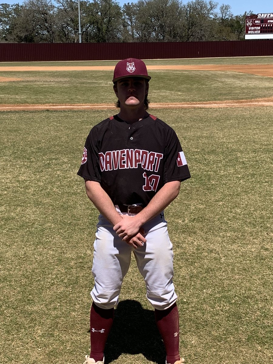 BsblDavenport's tweet photo. MAROON FINAL

8 Navarro
🆚
6 Davenport Maroon (6-6)

Player of the Game: 
Carter Nash 2 - 2, Double, RBI
#earnhistory #CDIRT #BTP
@CoachKinnan @ReddingWeston @Coach_Fish76 @DavenportWolves https://t.co/ABvapPGcak