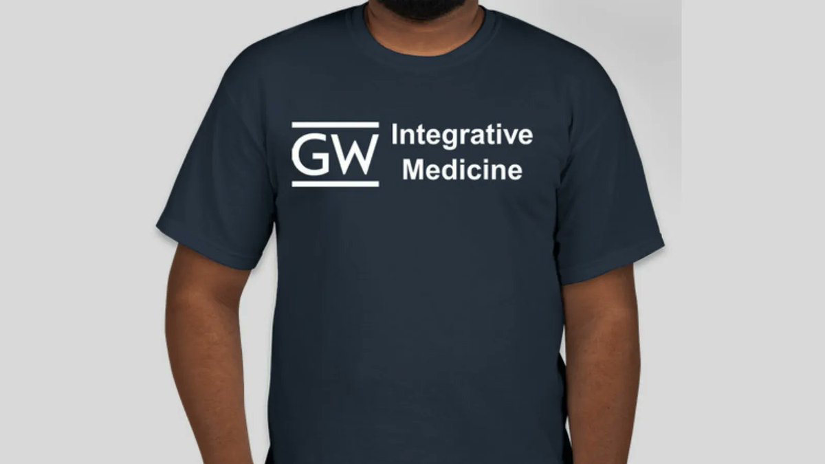 GWIntegrative's tweet photo. Get geared up with GW Integrative Medicine and support the Office of Integrative Medicine & Health! Rep the INTM programs in a comfy unisex tee that has the GWIM logo on the front and the Washington, D.C. skyline on the back! https://t.co/ZQNHCh6UEr #GWSTRONG https://t.co/GP3vUuVGSp