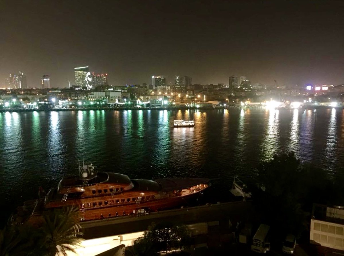 Puanani322's tweet photo. #memorypics
The view from our hotel in the day & evening! Loved it. I bet you didn’t know Dubai had views like this in the Middle of the desert #Dubai #SheratonDubaiCreek https://t.co/CzS6ZKWRzY