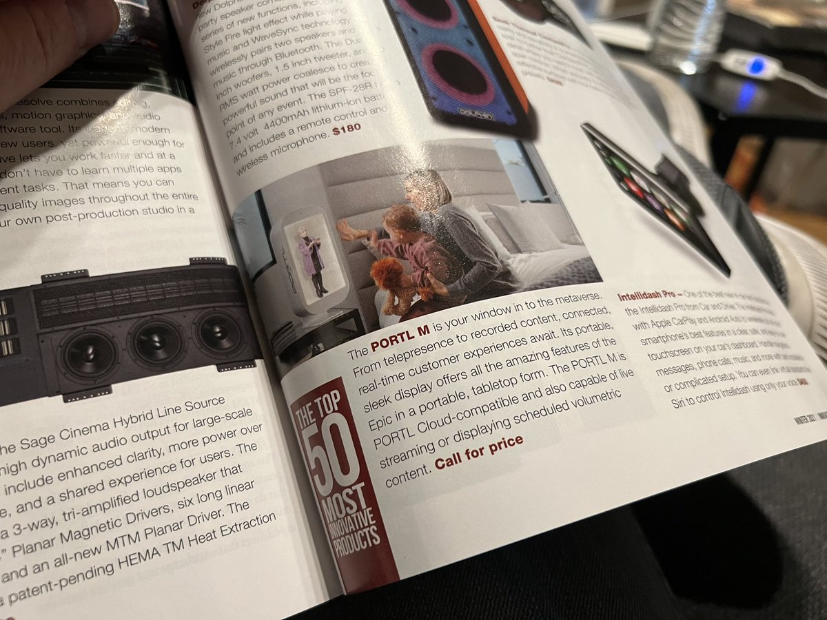 Thanks <a href="/InnoTechToday/">Innovation & Tech Today</a> for sending me some copies of your magazine that names <a href="/ProtoHologram/">Proto Hologram</a> as one of your Top 50 Innovative Products of the year.