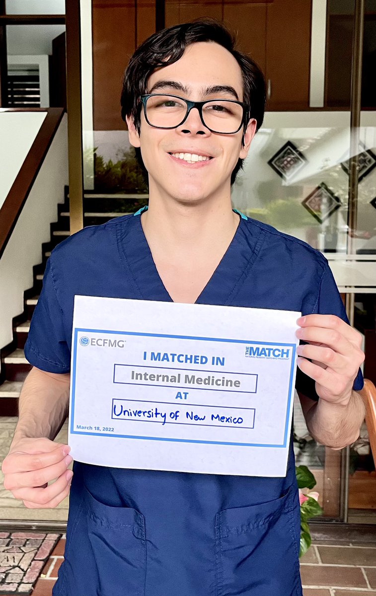 oscarfborja's tweet photo. I have no words to describe my happiness. I will be an Internist trained in the US 🇺🇸. I matched in #InternalMedicine at @UNM. Thanks to everyone that supported me in this process. I am speechless. #MatchColombia 🇨🇴, #MatchDay2022 , #MedTwitter
Incoming #IM resident 🇺🇸 https://t.co/9cP1zUgbtv