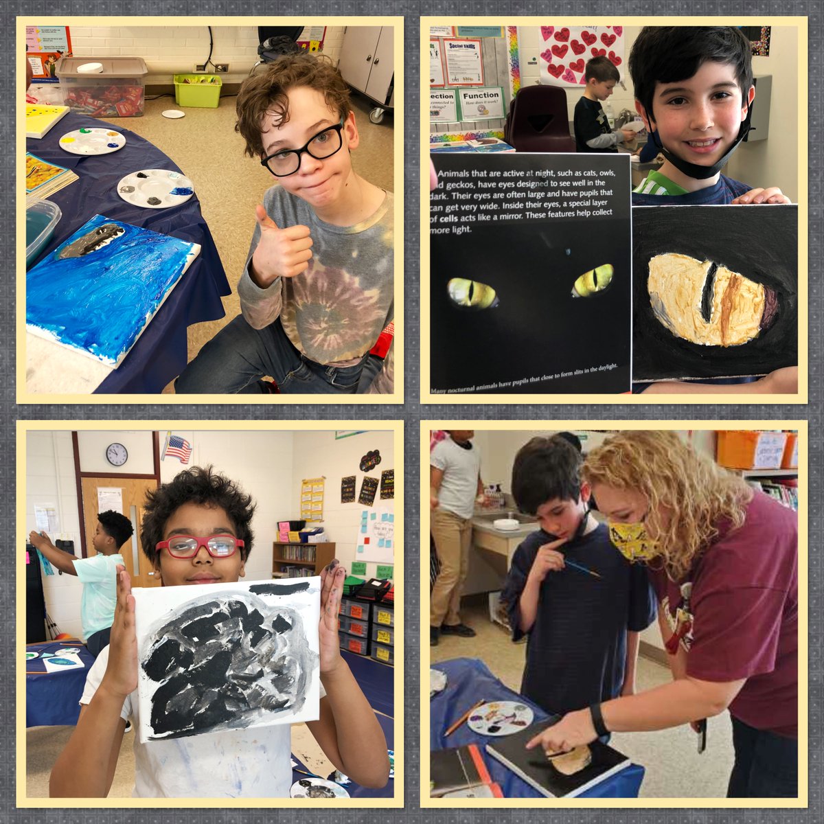 SpeasGlobal's tweet photo. #Art and #Literacy combined this afternoon in #Studio202 a.k.a Mrs. Farrell’s #SpeasG4 room. What can you discover when you look closely at something? #Perspective #ZoomingIn. @ehopefarrell #WhyIB @kmjacober https://t.co/pYJ0jLCjAp
