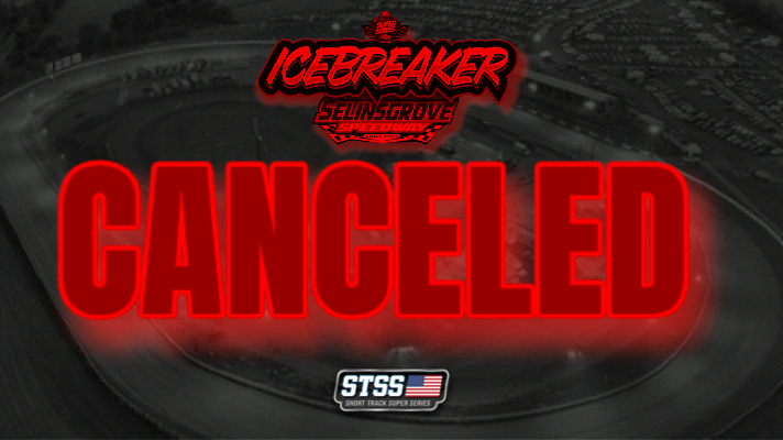 RaceSelinsgrove's tweet photo. With a forecast for rain and thunderstorms throughout the day, @ShortTrackSS and @RaceSelinsgrove officials have canceled this Saturday's Icebreaker event. An early decision was made as a courtesy to the modified teams and fans who would be traveling from 3 to 6 hours away. https://t.co/YX0l8dVGPn