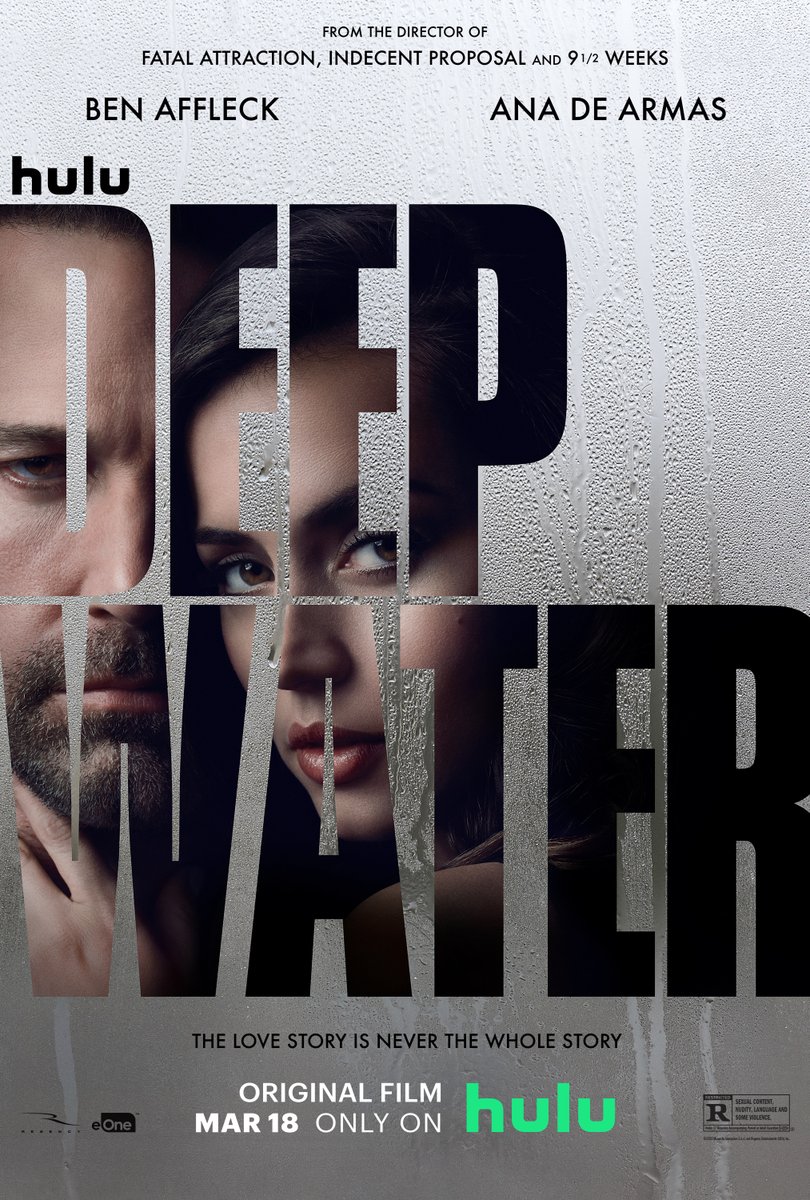 #DeepWater'da Adrian Lyne, Ben Affleck'in Gone Girl'deki kendisiyle dalga geçen karakterini almış. Onu  başyapıtı Jacob's Ladder'ın ardılı bir 'psycho-noir'ın merkezine yerleştirmiş. Ama sinema tadı Highsmith uyarlamaları arasında sivrilmek için yetmiyor (5/10). #PrimeVideo
