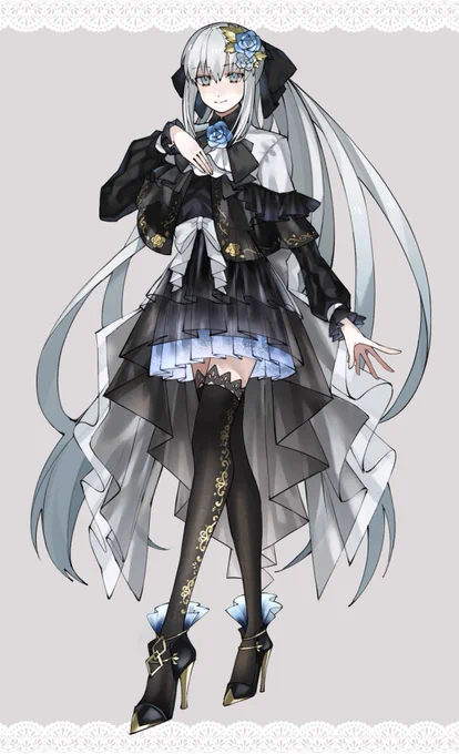 #FGO
お洋服着せ替え第一弾!
・モルガン陛下
→ゴシックより、フリルいっぱい、青薔薇似合う
あえてかわいい寄りの、少女のような衣装を着せたかった
・バーヴァンシー
→和ロリ、リボンいっぱい、ツインテ超似合う
かわいいの権化にしたかった 