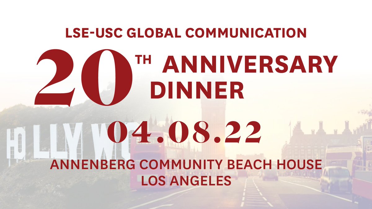 To all of our Global Communication alumni, join us for this special milestone celebration in person on Friday, April 8. More details here -->lnkd.in/gPpuhWa5