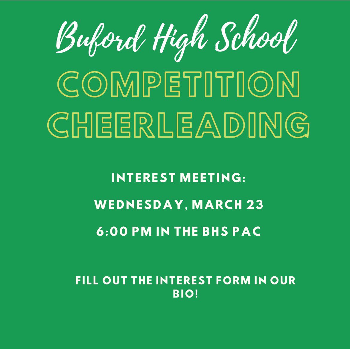 Buford Comp Cheer tweet media