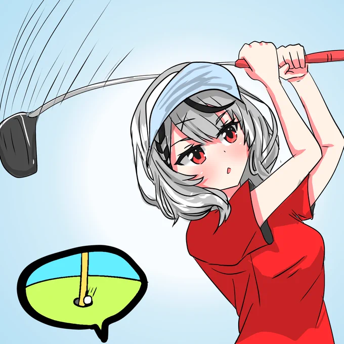 #またまたさかまた #さかまた飼育日記 きのうの配信のゴルフうまうまシャチを描きたくなっただけ。 