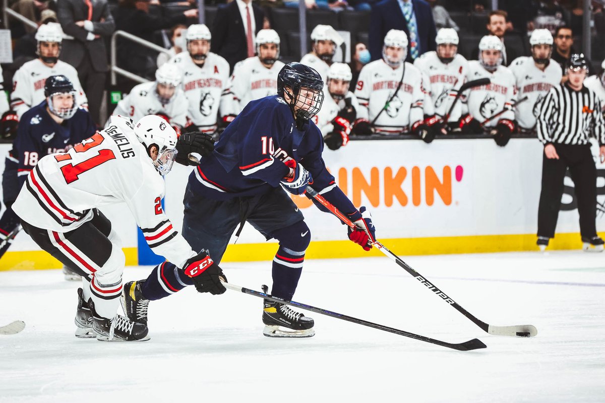 UConnHuskies's tweet photo. CHAMPIONSHIP BOUND‼️

@UConnMHOC takes down Northeastern 4-1 to advance to the @Hockey_East Championship game tomorrow night at 7 p.m. at @tdgarden!

#BleedBlue #IceBus https://t.co/v40LGjyEMC