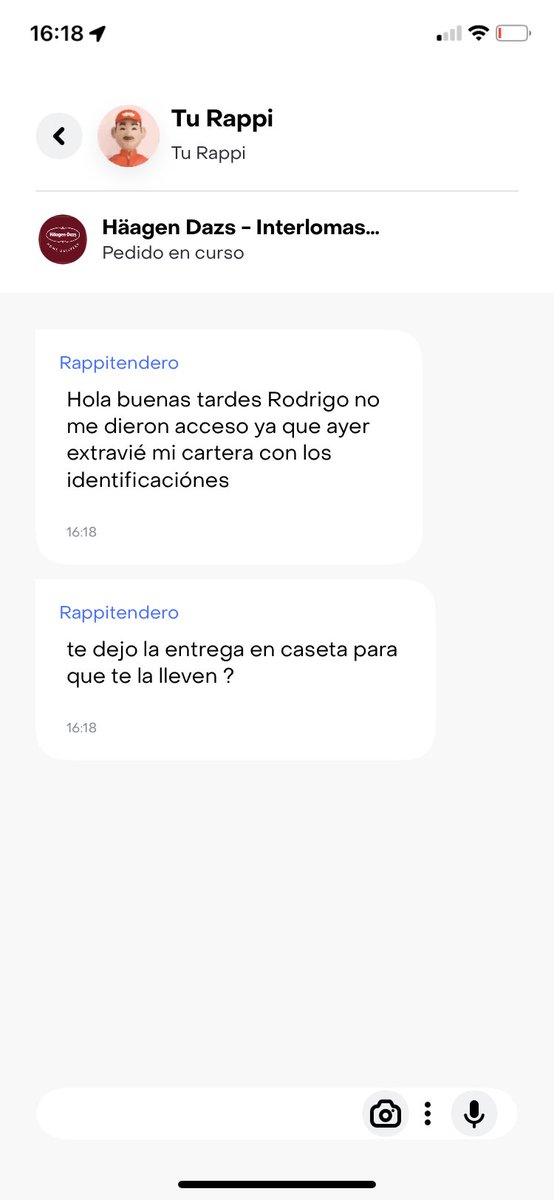 soyR1MX's tweet photo. @RappiMexico no puede ser que dejen que anden sin credenciales los rappi tenderos, tuve que salir a la caseta por un helado que claro que se derritió https://t.co/RsRsN9SqbF