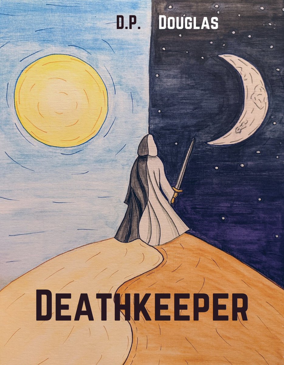 WriterDPDouglas's tweet photo. I'm no artist but it was still super fun to put together a fake cover for my #DeathWIP to celebrate submitting it to #RevPit! https://t.co/kD0rWVb1eA