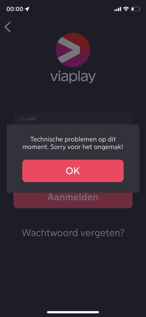 #viaplay wanneer zijn deze problemen opgelost?