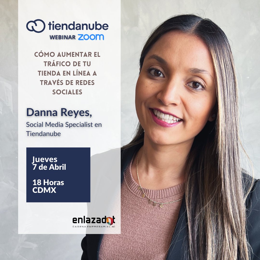 enlazadot's tweet photo. ¡Nuevo Webinar! Cómo aumentar 🚀el tráfico de tu tienda en línea a través de redes sociales. Aprende de la mano de @Tiendanubemex  #DarElSalto#Emprender #MiPyMESenMovimiento

⏰ Este 7 de abril a las 18:00 hrs ¡No te quedes fuera!
👉🏼 Inscríbete aquí: https://t.co/c6WHCwWO6S https://t.co/SjfTnk45A5