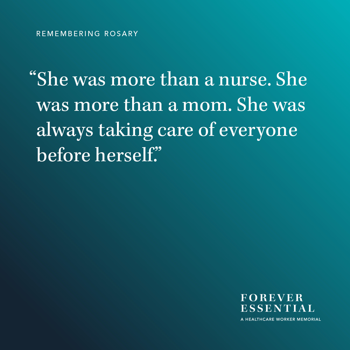 freveressential's tweet photo. Rosary was a joyful, supportive mom and a huge LA Lakers fan. She even bought a nosebleed seat to watch Kobe Bryant’s last game. Rosary was 63 and leaves behind 3 daughters, a husband, and 5 siblings — including her twin sister, with whom she loved to disco dance.  #COVIDMemorial https://t.co/wFeWw6a8NZ