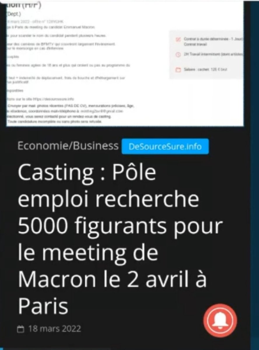 AnneGEI1's tweet photo. Il est tellement aimé, que la LREM est obligée de recruter !
😂😂😂😂
Vraiment pitoyable !!!
#electionpresidentielle2022
#MacronDegage2022 https://t.co/MPWrBKKz2r