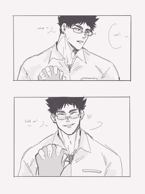 gentle iwa #iwaizumihajime + glasses 