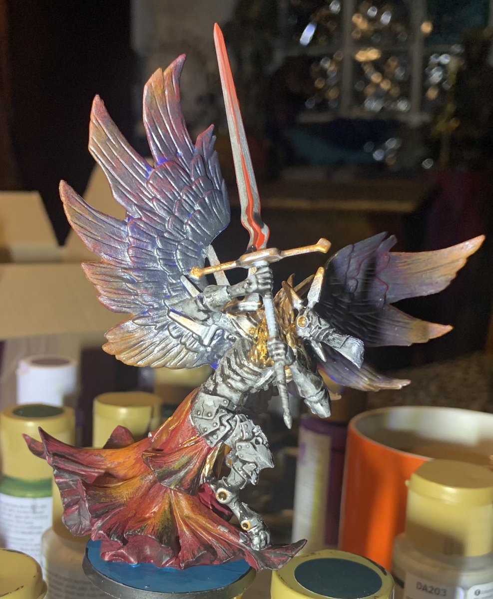 NavajoBirdsong's tweet photo. #MassiveDarkness2 #RoamingMonster #Andra #painting https://t.co/Glw8C4tARm