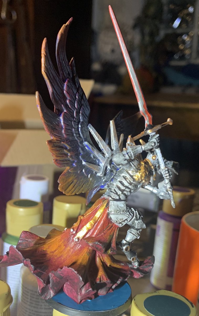 NavajoBirdsong's tweet photo. #MassiveDarkness2 #RoamingMonster #Andra #painting https://t.co/Glw8C4tARm