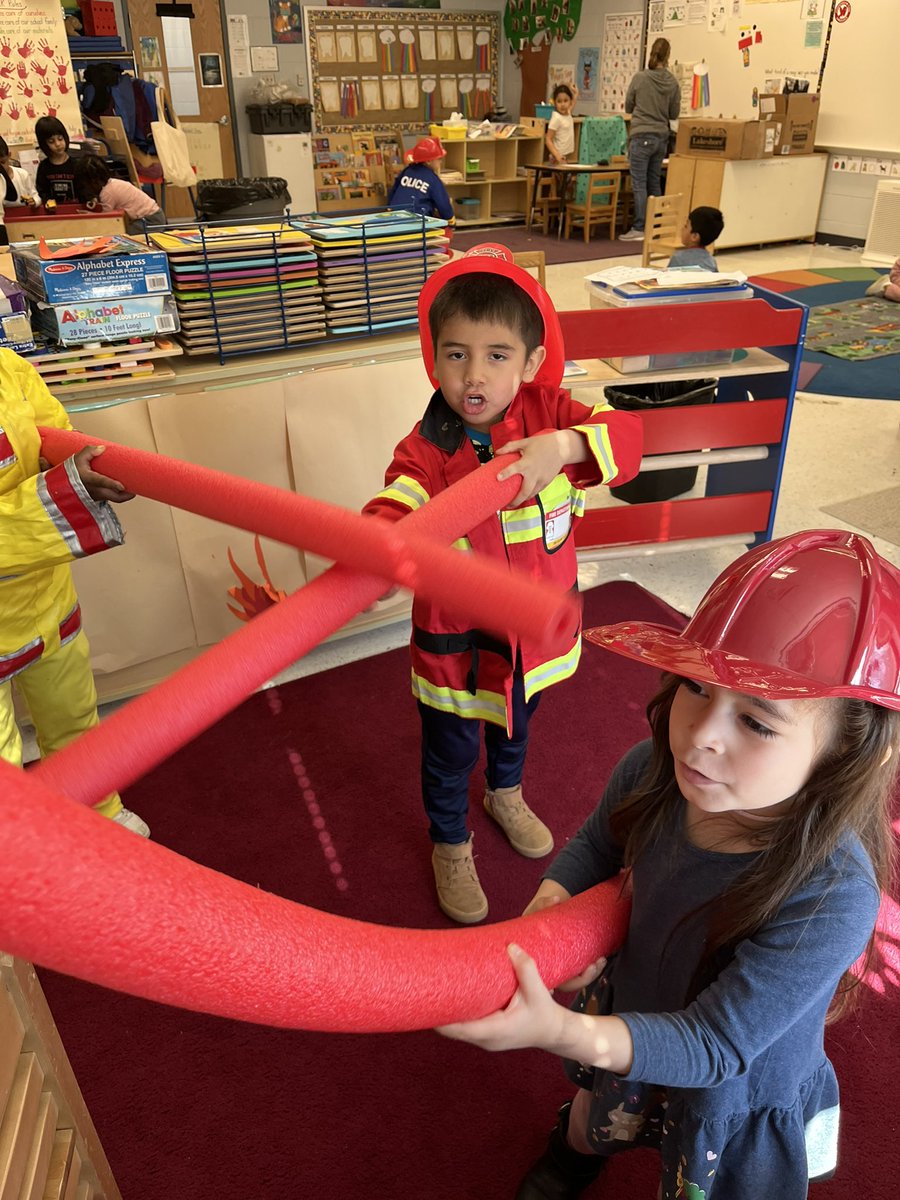 CPESHeadStart's tweet photo. Our emergency response center has been responding to fires, lost animals, and hurt people. They’re taking good care of our community! @FCPSPreKEHS #CPESBelieves https://t.co/03ex0PBPNH