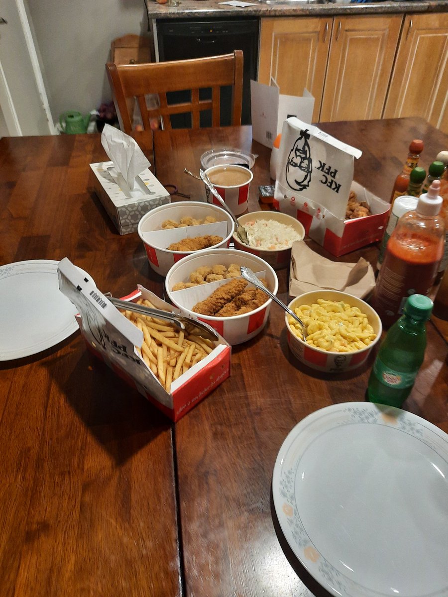non_rb's tweet photo. Every minute I spend in the bathroom after this meal, I shall remember my dear Uncle Jim- who thought 'the colonel' should receive a knighthood. #kfc #inmemoryof https://t.co/d6hZPmHL5M