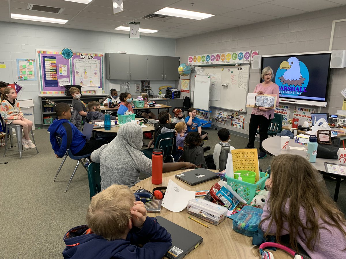 ScottAC1_ITC's tweet photo. I invited my parents and my sister to meet my  #fantasticfourthgraders today! 🤩 We all enjoyed #dragonslovetacos2 and playing decimal games!! #tmeseagles @TMESEagles https://t.co/tL36EcoHBw