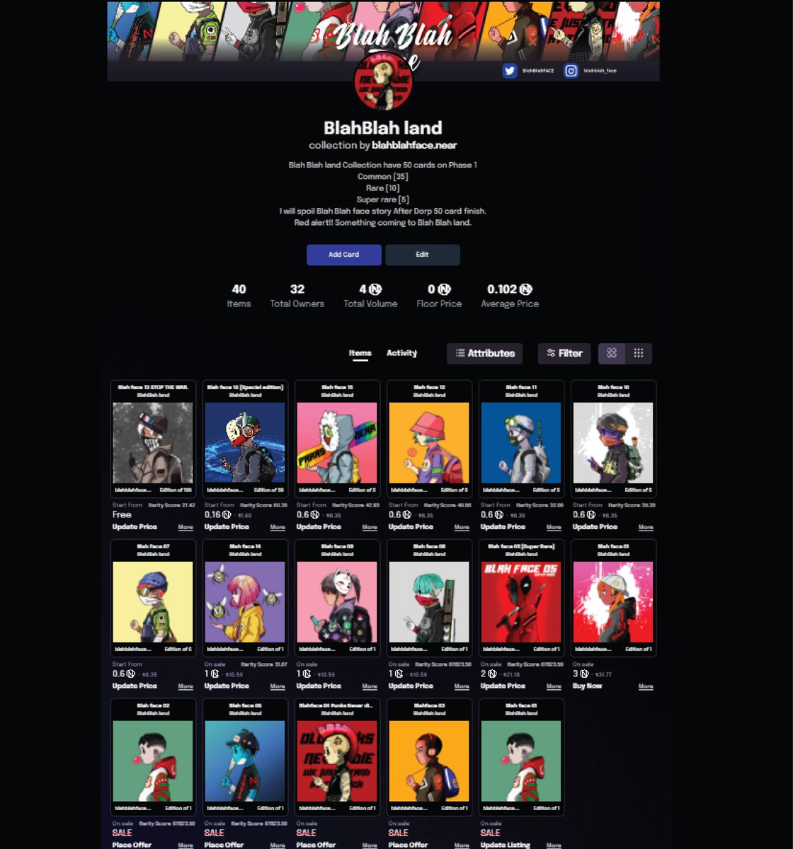 ตอนนี้เดินทางมาถึงตัวที่16แล้วใน Phase 1(16/50)
ตั้งใจวาดมากๆๆยังไงฝากทุกคนเอ็นดูน้องๆด้วยนะครับ
My collection available on paras, I hope your love it same me❤️
paras.id/collection/bla…

#PARASnft #paras #nearNFTs #NFTCommumity #nft #NEARnft #NEARcollector #parasHQ