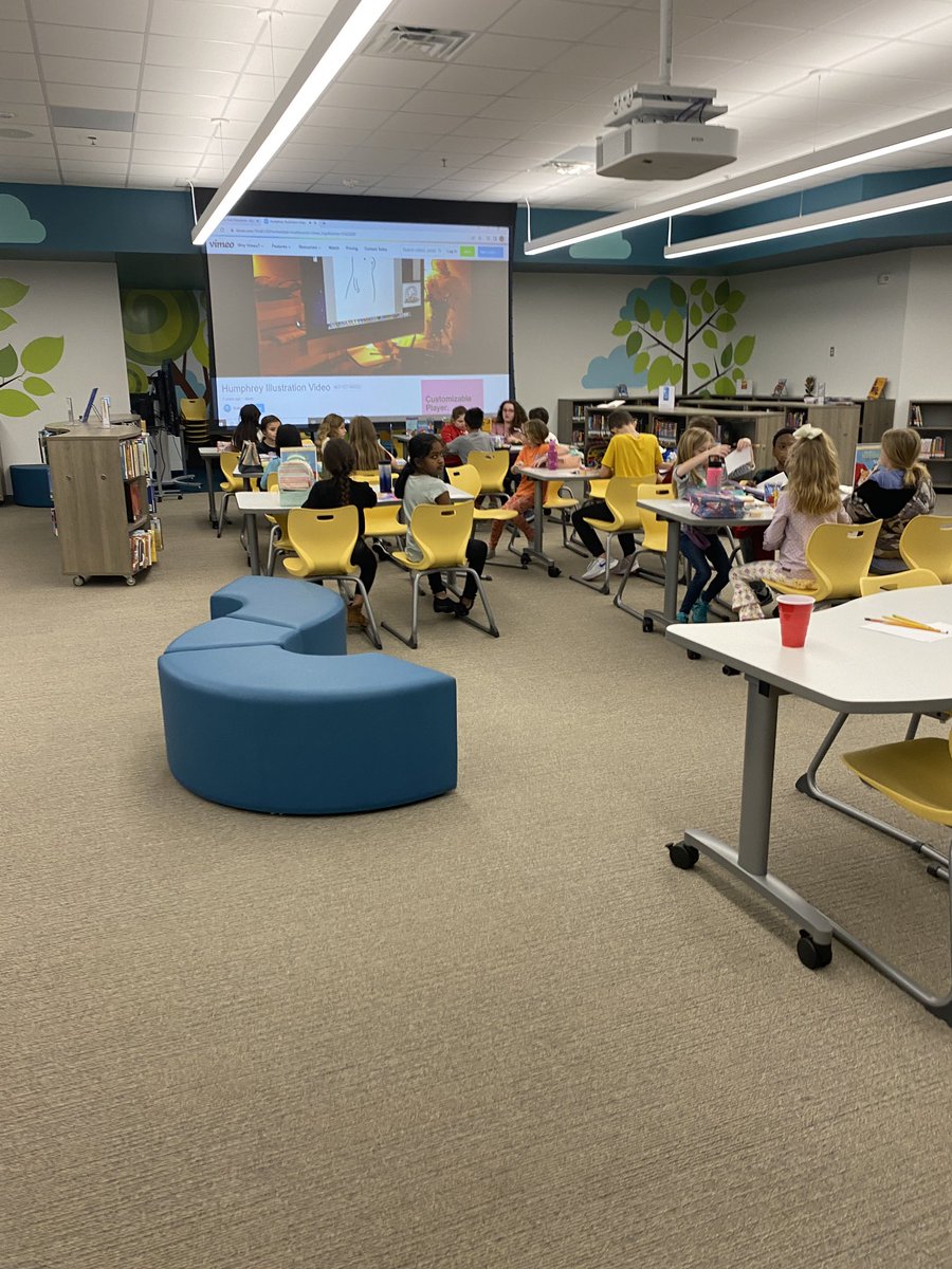 Book Club with 3rd, 4th , &amp; 5th grade with books purchased from our book fair and free choice books. 2nd grade starts next week. #ReevesAchieves