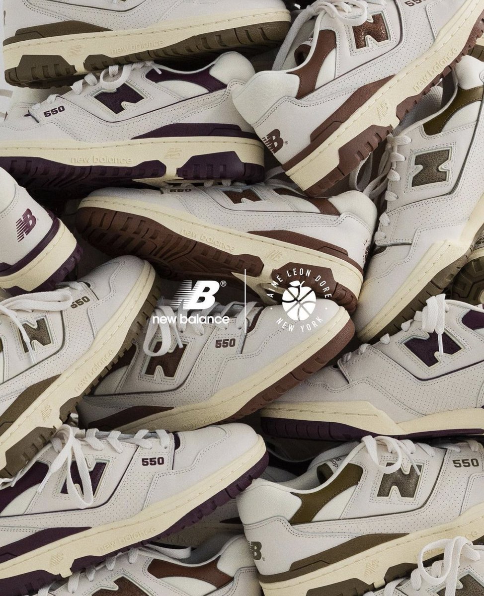 StreetFashion01's tweet photo. Aimé Leon Dore x New Balance 550 (2022) https://t.co/OZw5G3NtSJ