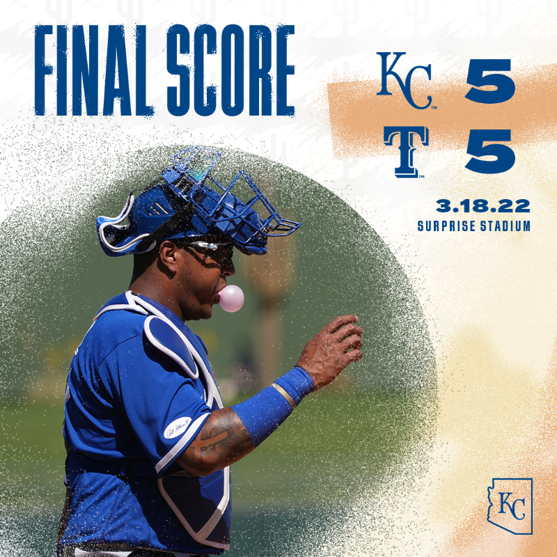 Royals's tweet photo. Didn't win. Didn't lose. Hit some dingers. Had some fun.

#RoyalsST