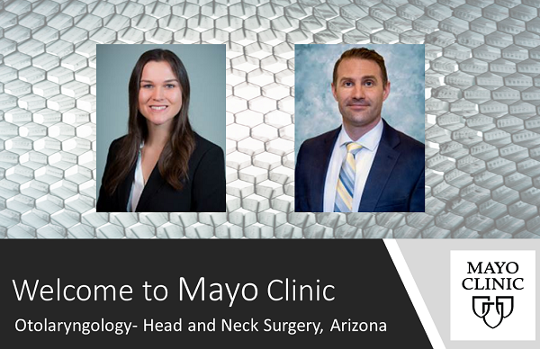 MayoClinicENT's tweet photo. We are very excited to announce our newest ENT residents, Dr. Hannah Gibbs and Dr. Michael Sramek.  Please join us in congratulating this achievement and in welcoming them to the ENT #Arizona team!
@mtsramek #Otomatch2022 #WeAreOto @AAOHNS https://t.co/3JHmTLXQBA