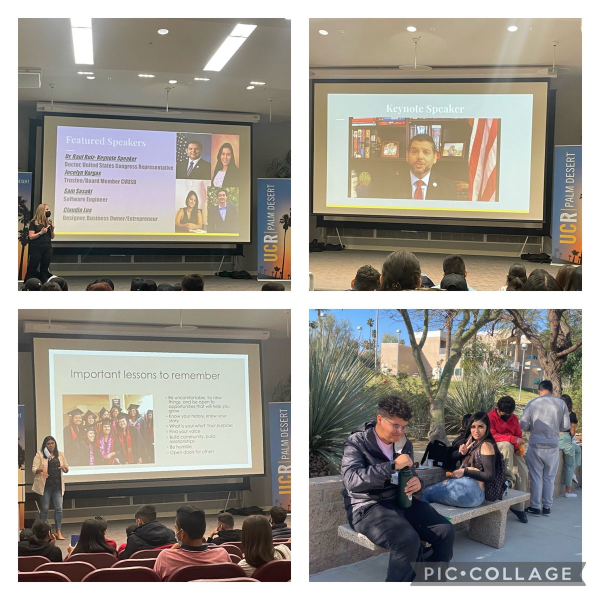 CVUSD Migrant Career Day at the Palm Desert UCR campus was a great opportunity for migrant students to learn about and get motivated about different careers!