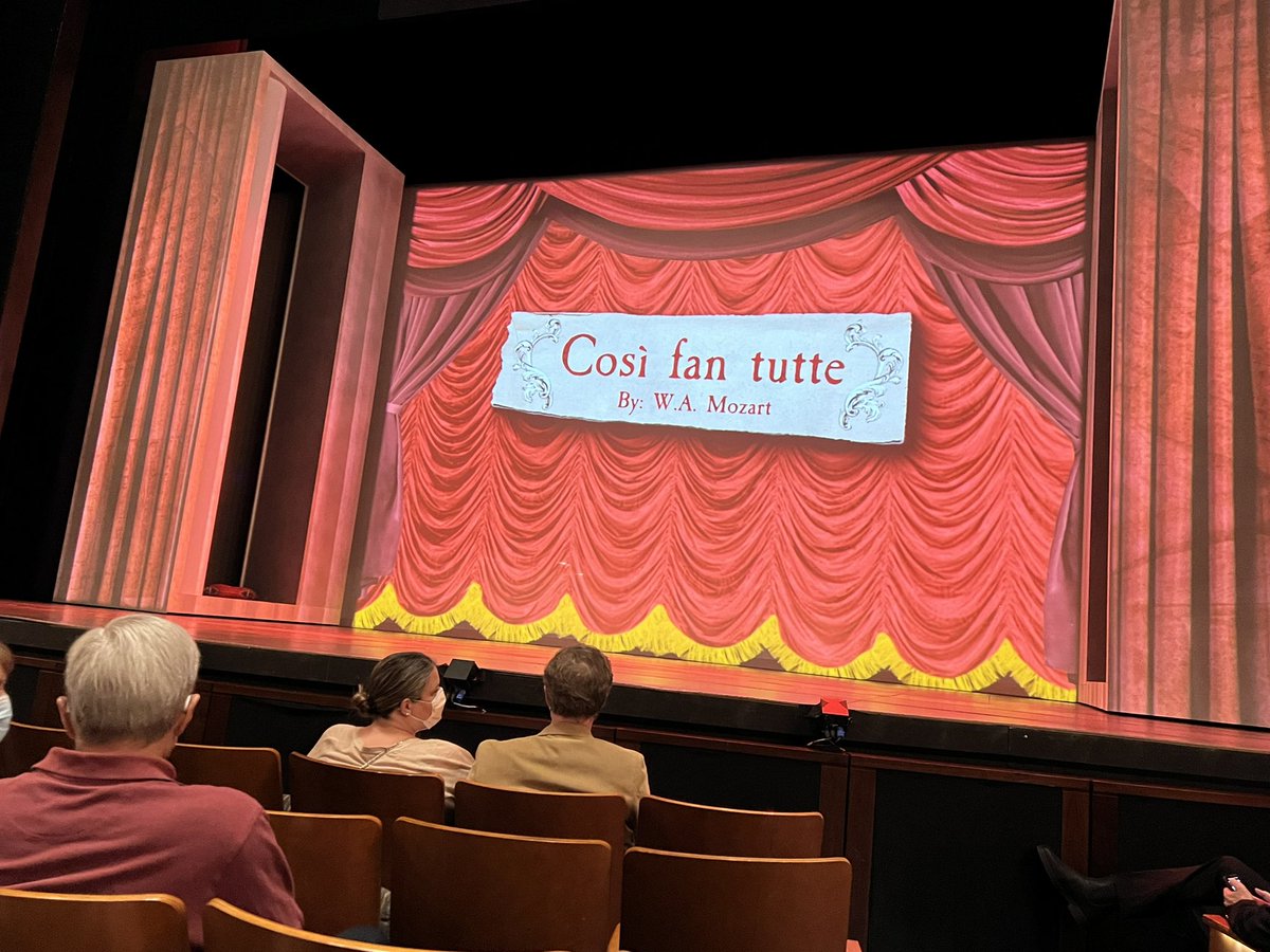 rivco's tweet image. Cosi fan tutti at the Kennedy Center Eisenhower Theater