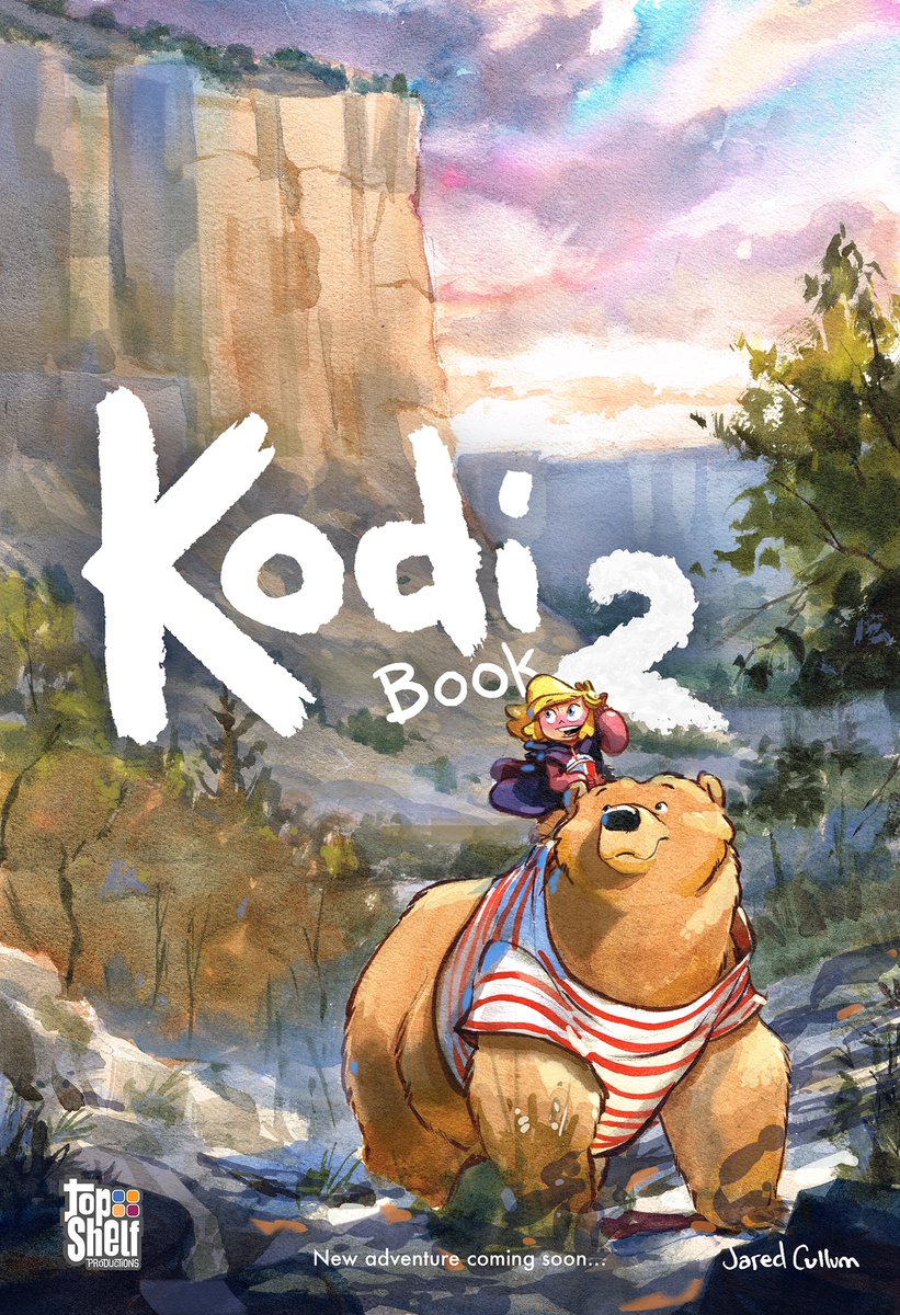 Jared_Cullum's tweet image. SO EXCITED to finally talk about this!
It’s official… I signed on and have the greenlight. We’re back, friends, with a new adventure in a second Kodi book. I can’t wait to share concept art, sketches and process as the book comes together.❤️🙍🏼♀️🐻 @topshelfcomix @IDWPublishing