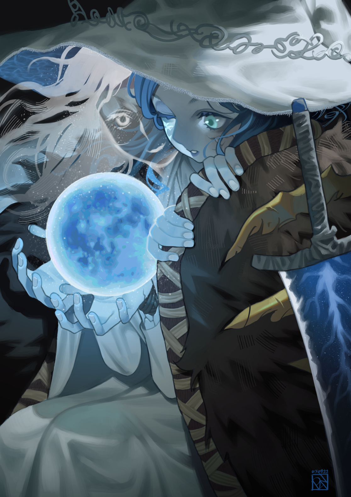 I just beat #ELDENRING and just had to draw best girl 💙 https://t.co/yrm3MECAFp