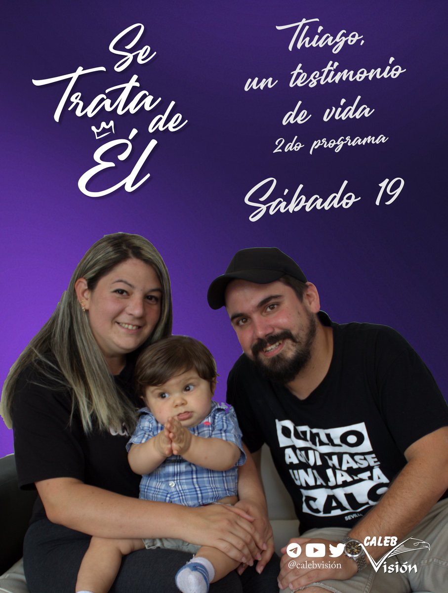 CalebVision's tweet photo. 🎬 Ya está listo el programa en el cual conoceremos el final de este testimonio y vemos que, sin dudas, ¡Dios es Poderoso!
📌 Nos acompañará una Doctora que nos dará su opinión respecto a la hidrocefalia.
¡No te lo pierdas!
#CalebVision
#SeTratadeEl
⬇️⬇️⬇️
https://t.co/4eu2wIAip6 https://t.co/F8z8YtWNbq
