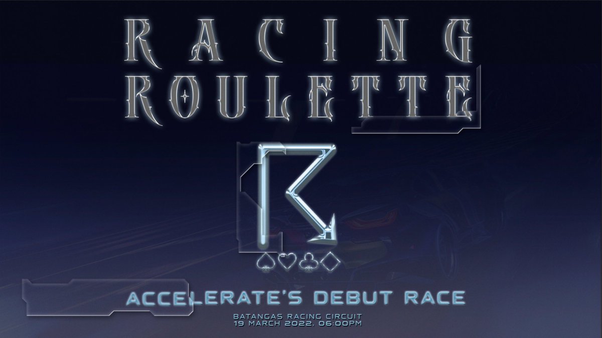 deckofracers's tweet photo. ⠀
RACING ROULETTE
ACCELERATE’S DEBUT RACE
BATANGAS RACING CIRCUIT
19.03.22 | 18:00
Main thread
#HQRP #DeckofRacers #AccelerateForward https://t.co/tSEPpPjspv