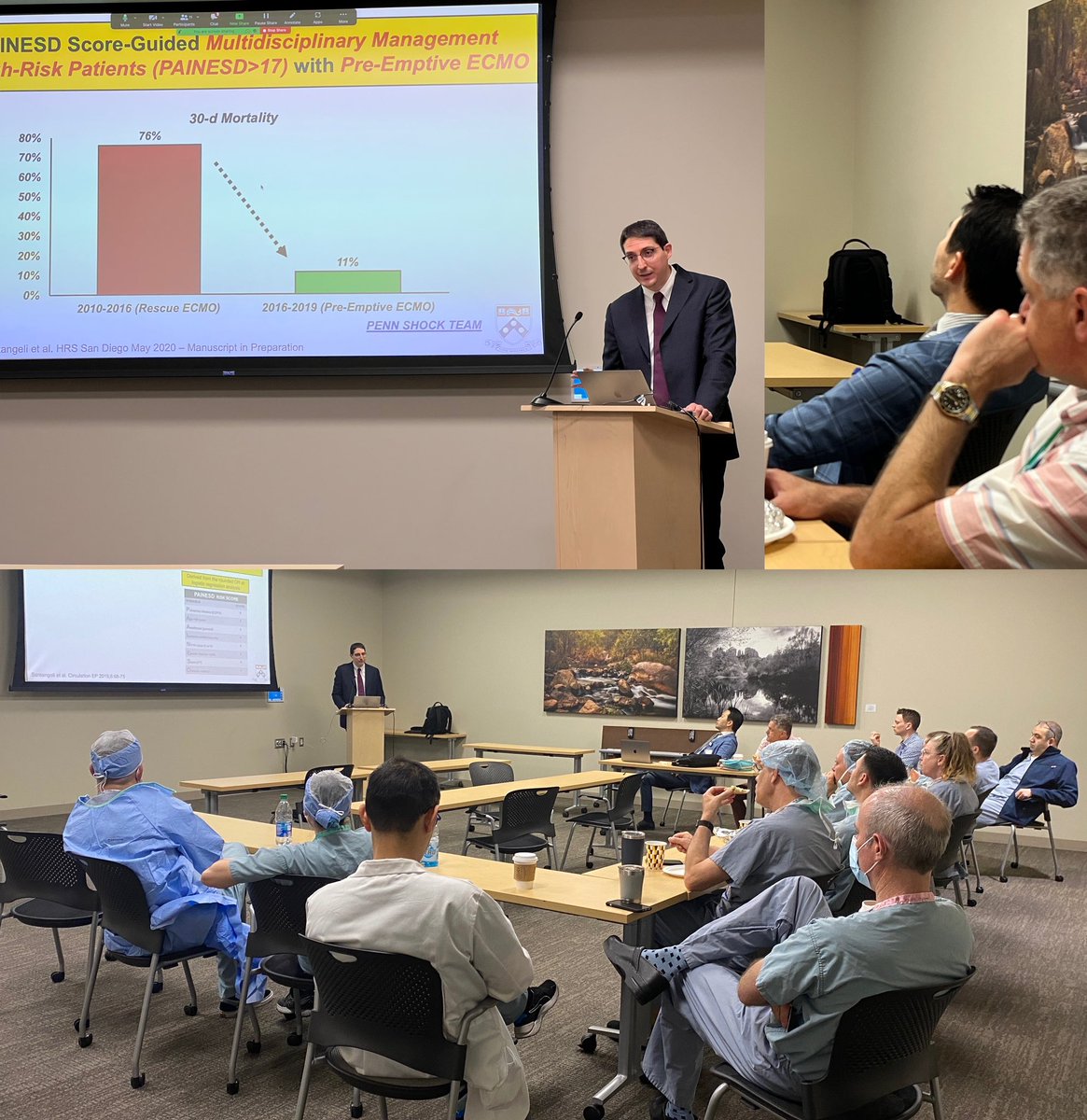 Amazing Grand Rounds presented by @Dr_Santangeli in 🌞🌵Phoenix @uazmedphx @DrRoderickTung @Peteweissmd @su_wilber @bairong74