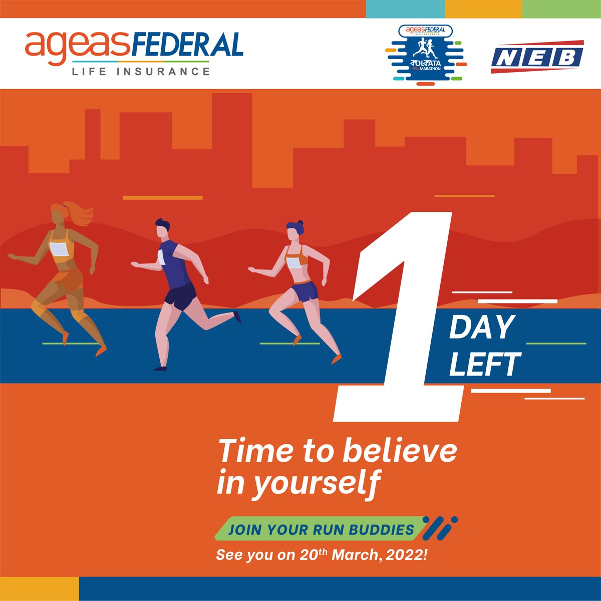 KolFullMarathon's tweet photo. You’ve done all the prep. Now it’s time to approach tomorrow with confidence. Trust us, it’ll make a difference. So, do you believe you’ll complete the @AgeasFederal Life Insurance Kolkata Full Marathon? Tell us in the comments below.

#RunBuddies https://t.co/LYjnKxWTuS