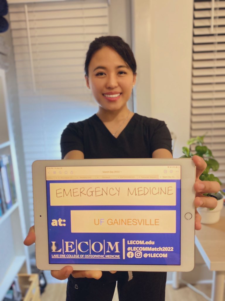 amyhnguyen's tweet photo. MATCHED AT MY #1!!! GO GATORS! #MatchDay2022 #match2022 #LECOMMatch2022 #EMBound #UFMatch https://t.co/FtQg8GlNzb