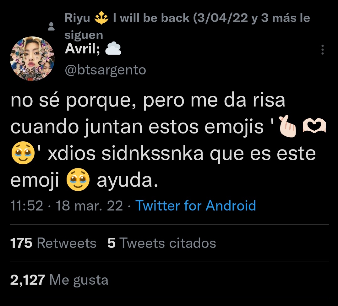 Jessxjonnie's tweet photo. @btsargento Yo tengo esos emojis LPTM https://t.co/TKTS9ORUlO