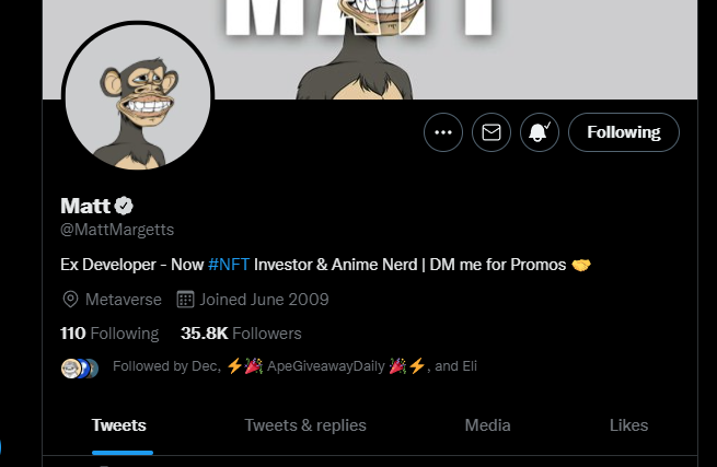 NFTDefier's tweet photo. @MattMargetts 0x8dE533BA61A657d2D5a8c34c0c707577095CEFB3

@Imaginary_Apes @BAPEOFFICIAL https://t.co/pVuPu2zrIn