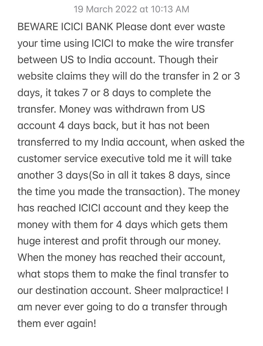 lafinpl's tweet photo. Worst service ICICI bank https://t.co/B4WxJI5I0F