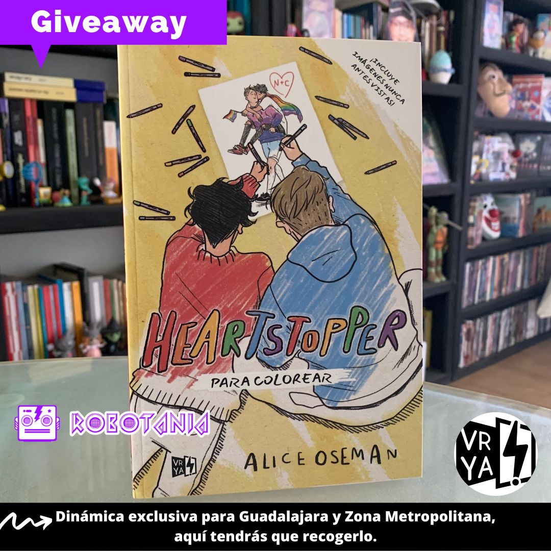 Robotania's tweet photo. Gana el libro para colorear de #Heartstopper la novela gráfica de @AliceOseman cortesía @vreditorasya @VReditoras 

Participa:

🌈Dale❤️y RT
🌈Comenta por qué te gustaría tener este libro contigo y usa #LeoConRobotania

*Dinámica exclusiva para Guadalajara, México. https://t.co/8CnRmcP7lC