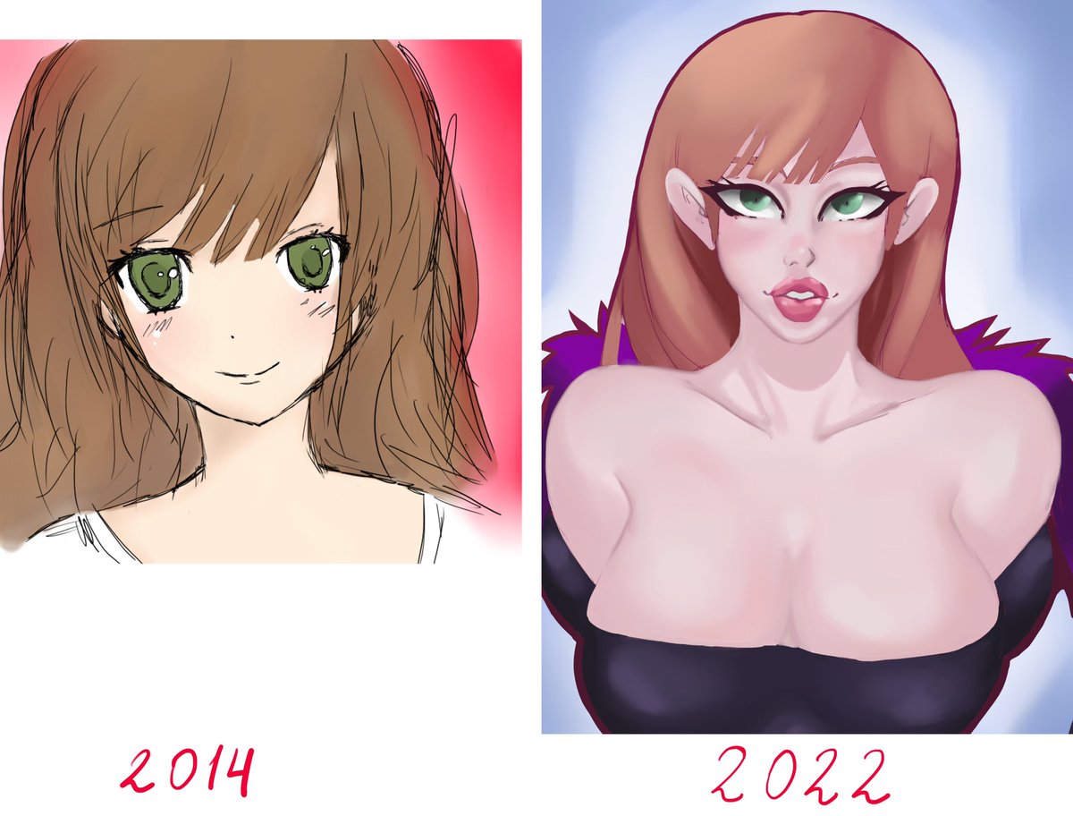 Life21Dima's tweet image. Redraw my first digital draw. #ArtistOnTwitter #OC #drawagain