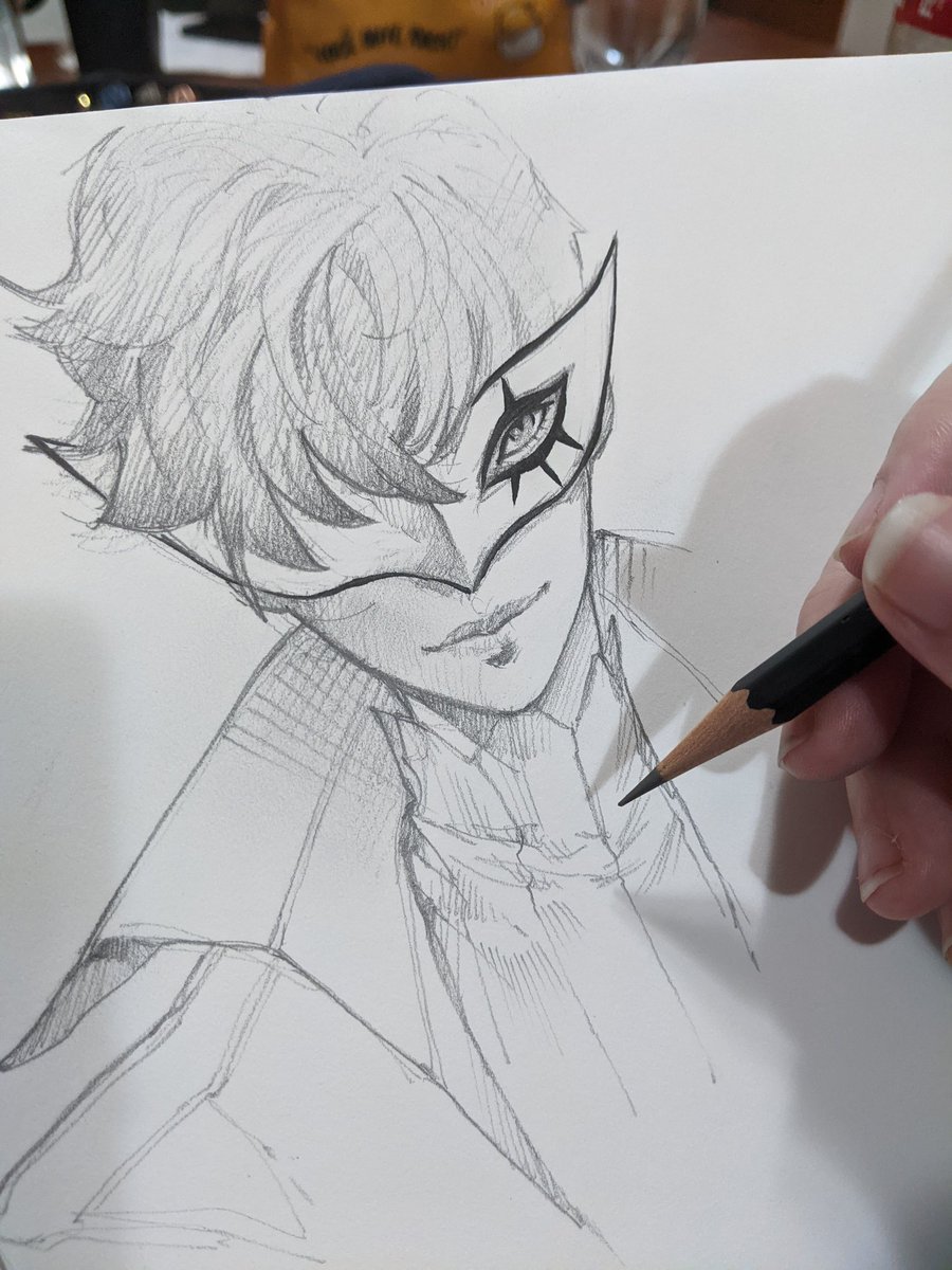 雨宮蓮 「I love graphite very much ✨ 」|Ursula Doradaのイラスト